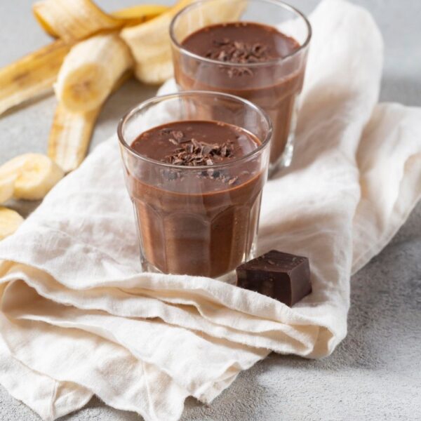 Homemade Vegan Dark Chocolate Banana Smoothie King